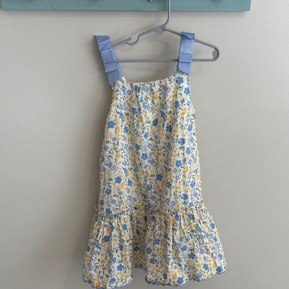Joie size 7 Girl's Floral Sundress with Blue Straps